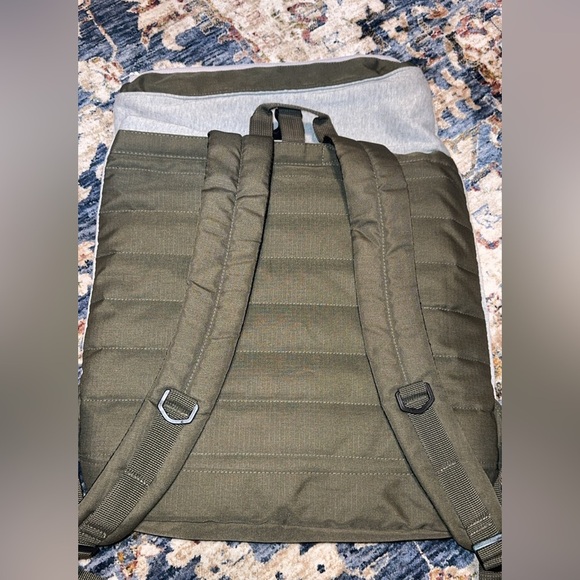 TOMS Green/Gray Unisex Rucksack School Backpack Travel Office Bag - Picture 5 of 10